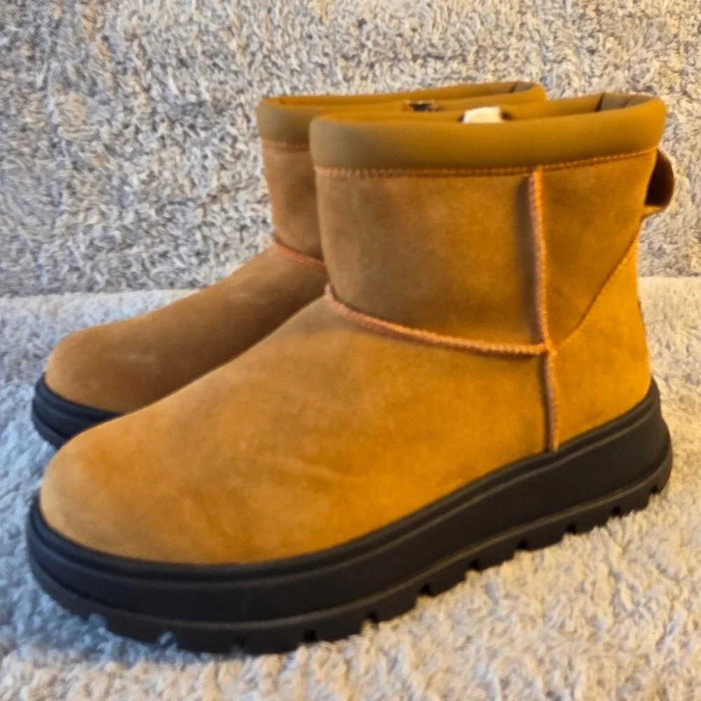 Koolaburra by UGG Womens Waterproof Mini Hybrid Suede Ankle Boots Booties 9M NEW